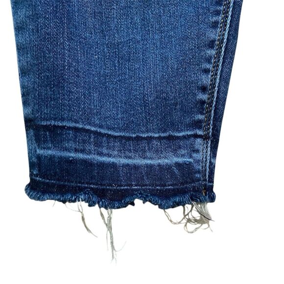 SPANX Medium Wash Distressed Ankle Skinny Jeans in Size Medium - Picture 5 of 16